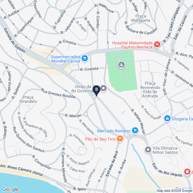 Mapa da localização do painel 005